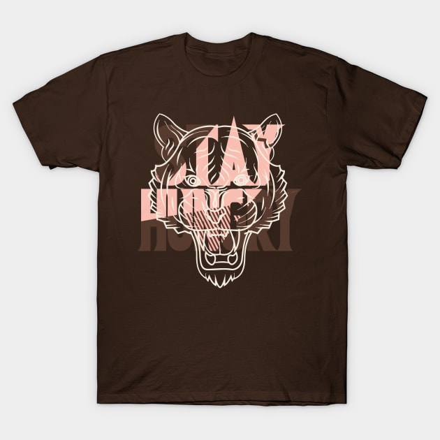 Stay Hungry Mocha Neapolitan T-Shirt by funandgames